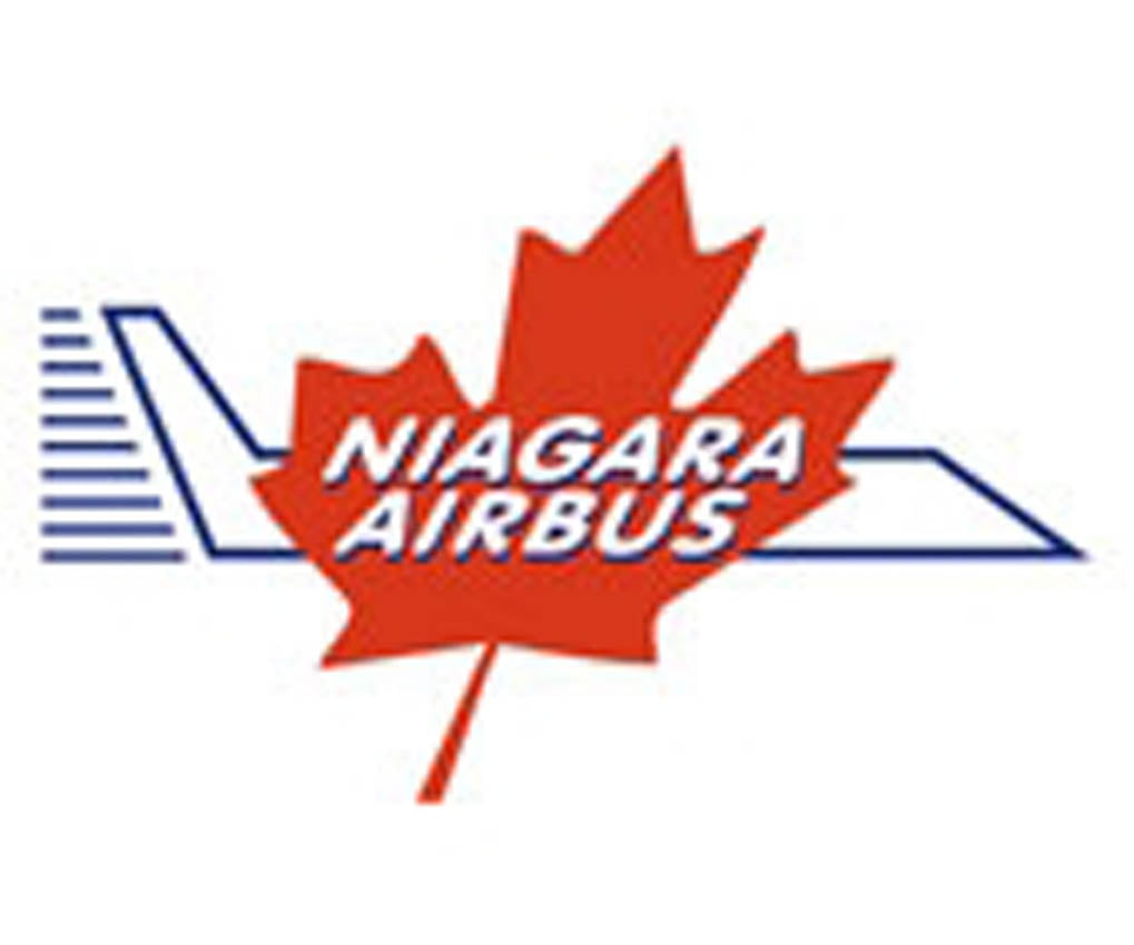Niagara Airbus Logo Maple Leaf with Airplane